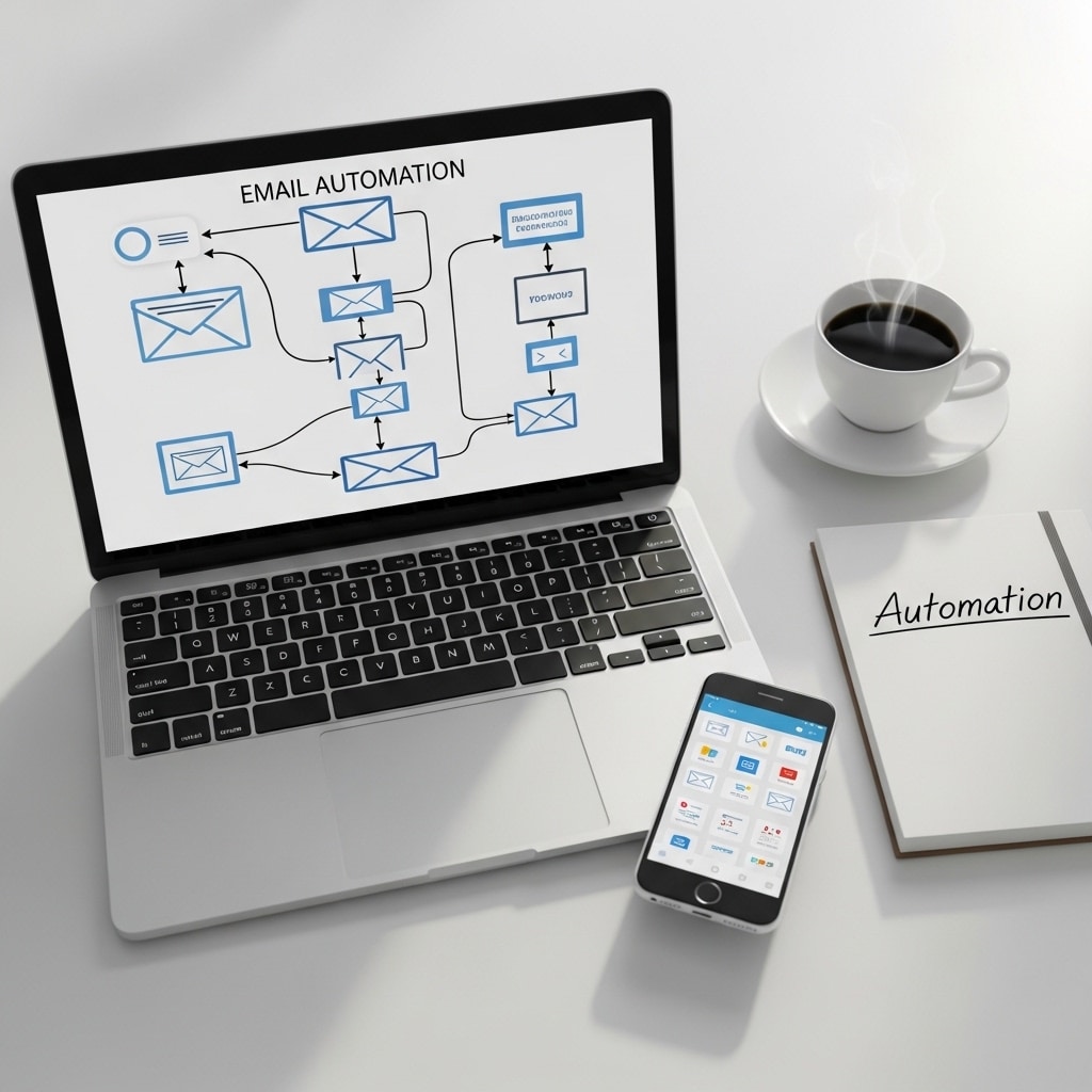 Email marketing automation guide showing automated workflows, welcome sequences, and abandoned cart recovery for South African businesses