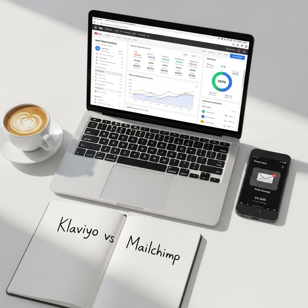 Klaviyo vs Mailchimp comparison for South African ecommerce showing email marketing features and platform differences